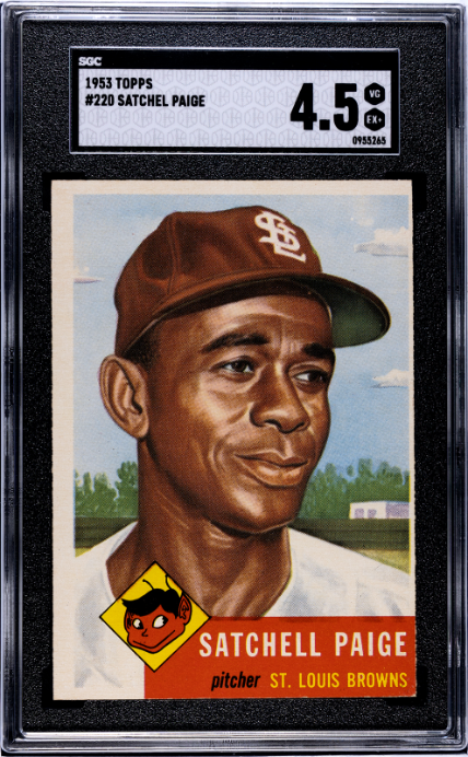 1953 Topps #220 Satchell Satchel Paige SGC 4.5 VG-EX+ SHARP