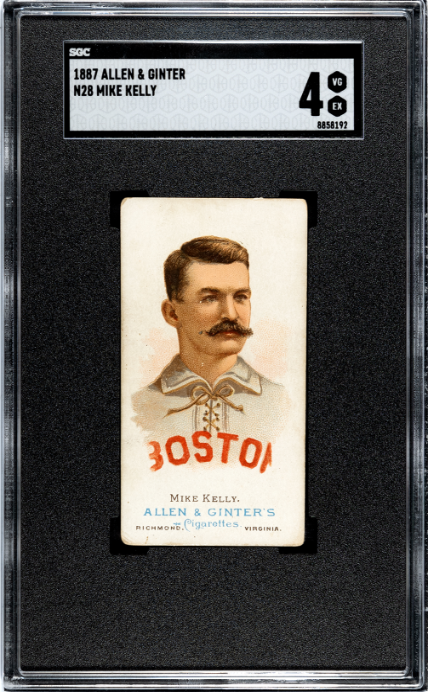 1887 Allen & Ginter N28 Mike King Kelly SGC 4 VG-EX