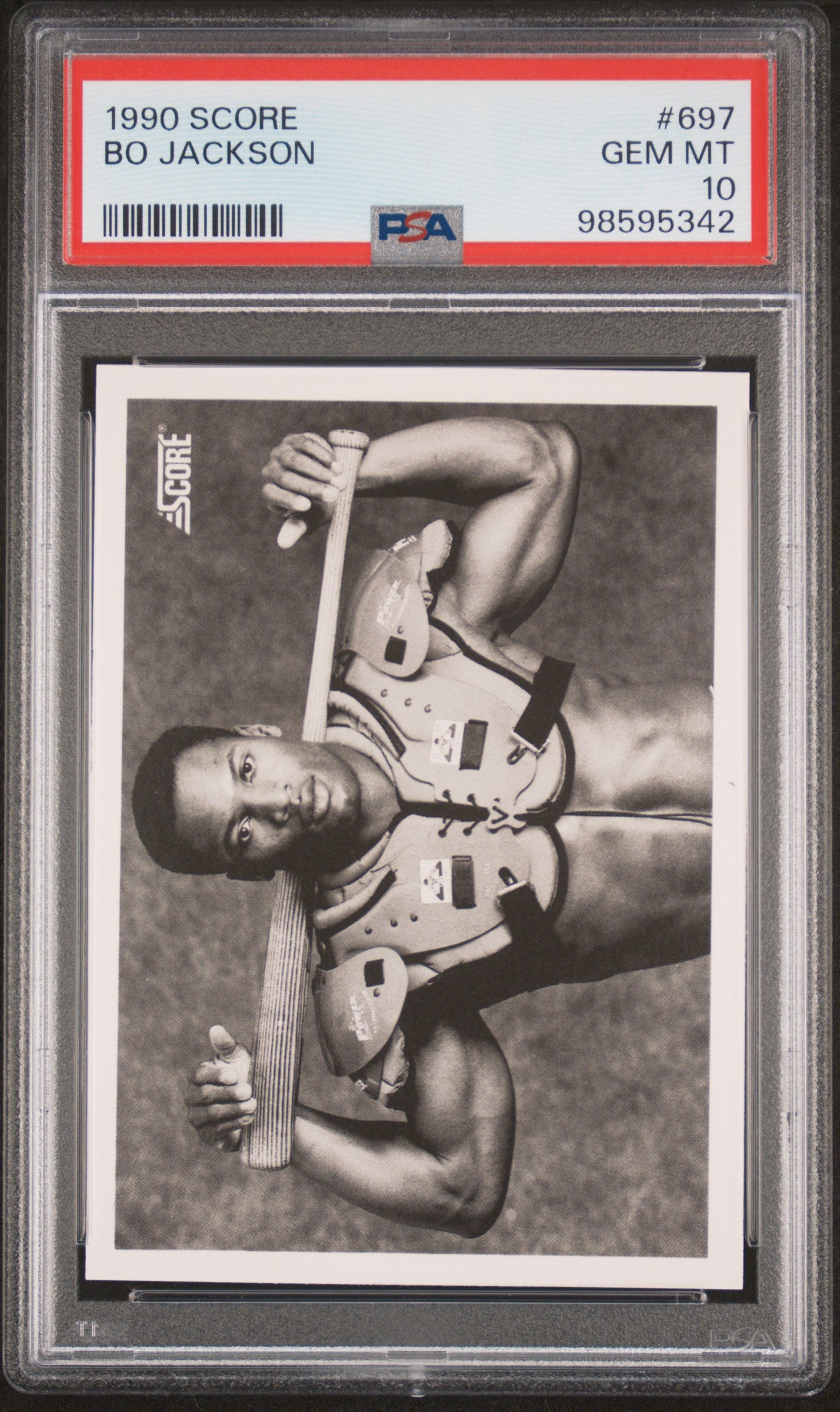 1990 Score #697 Bo Jackson PSA 10 GEM MINT New Label