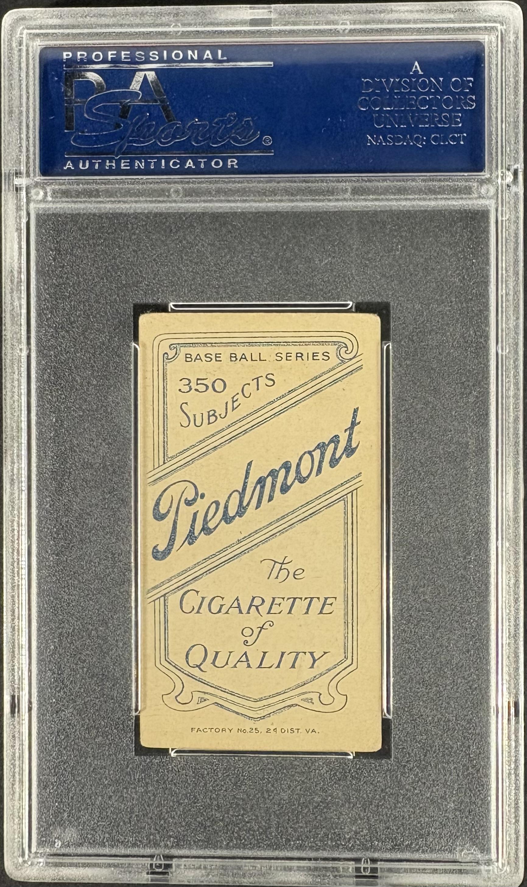 1909-11 T206 Piedmont 350 Ty Cobb Bat Off Shoulder PSA 4 VG-EX Well Centered