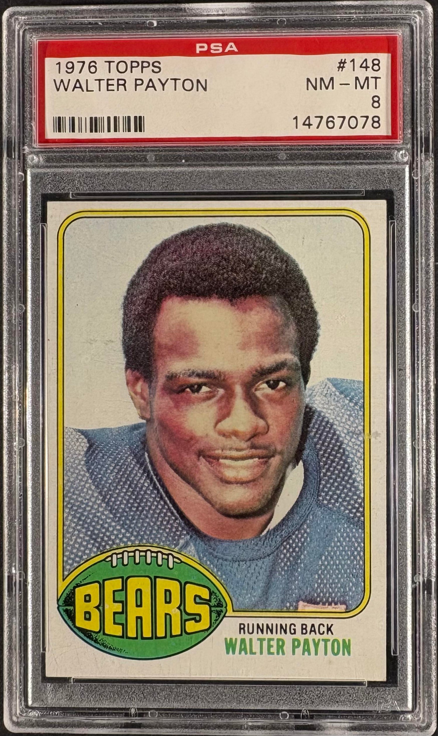 1976 Topps #148 Walter Payton RC Rookie PSA 8 NM-MT