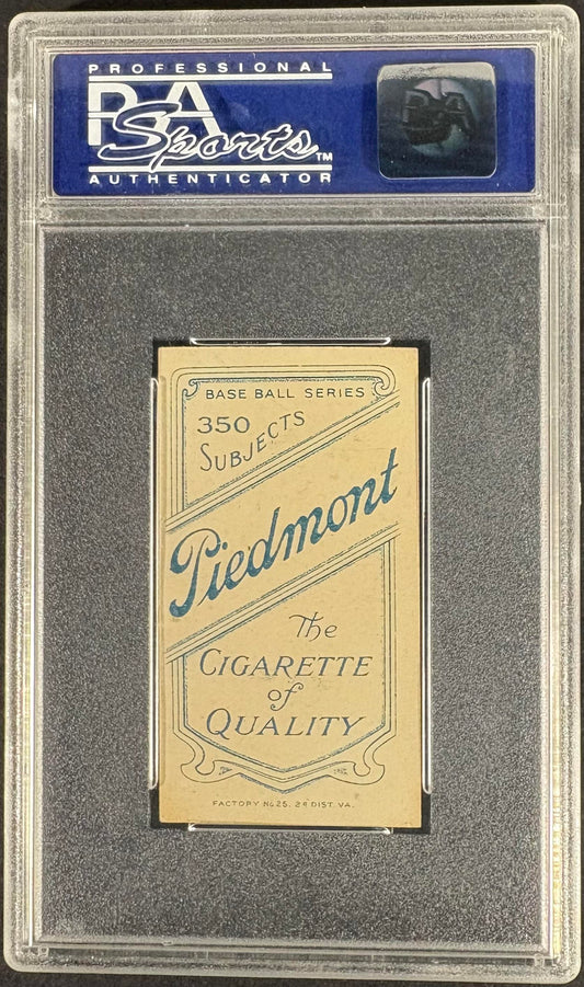 1909-11 T206 Piedmont 350/25 Roger Bresnahan PSA 7 NM High Grade