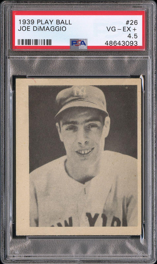 1939 Play Ball #26 Joe DiMaggio PSA 4.5 VG-EX+ Sharp New Label