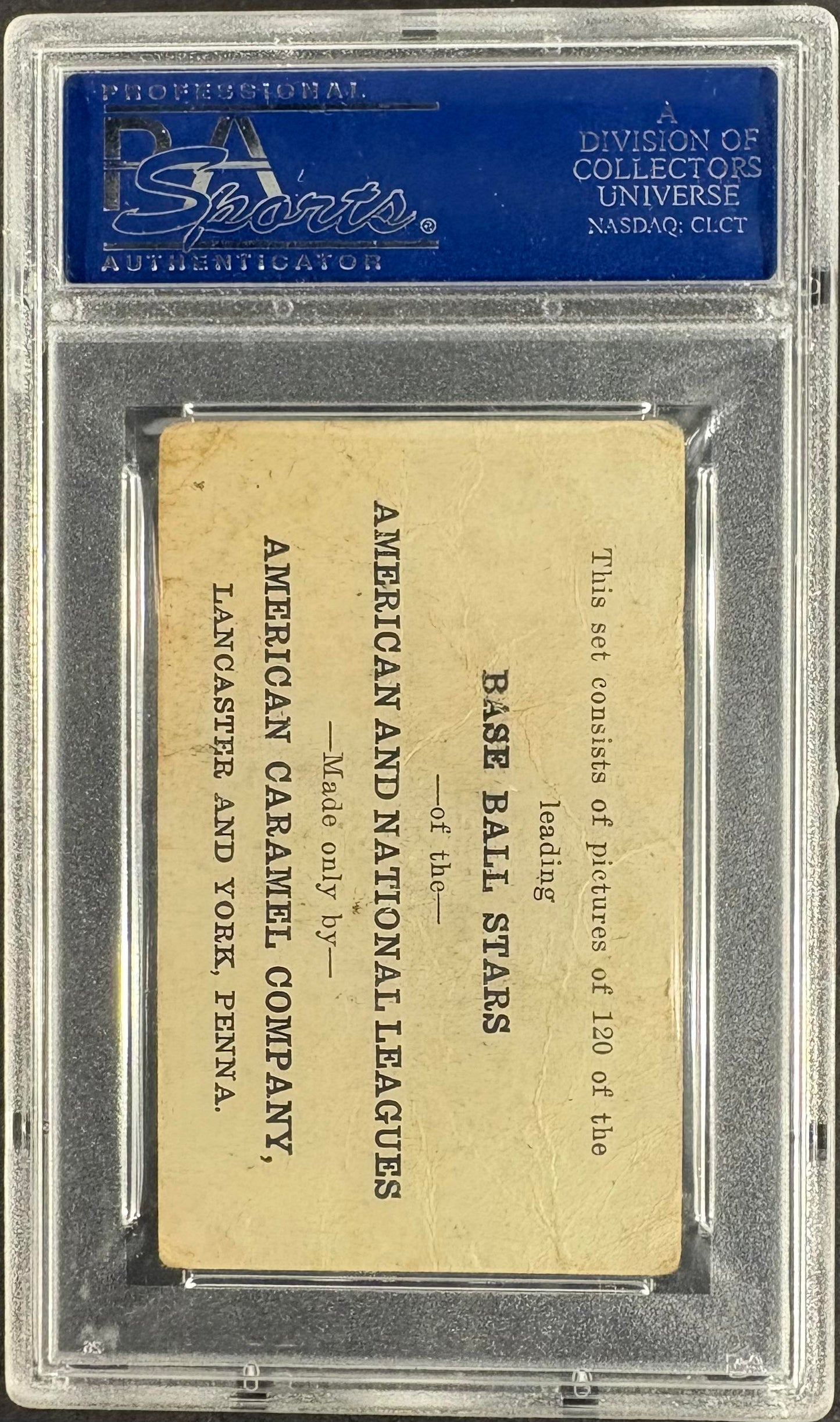 1922 E121 American Caramel Series of 120 Babe Ruth Holding Bird PSA 1