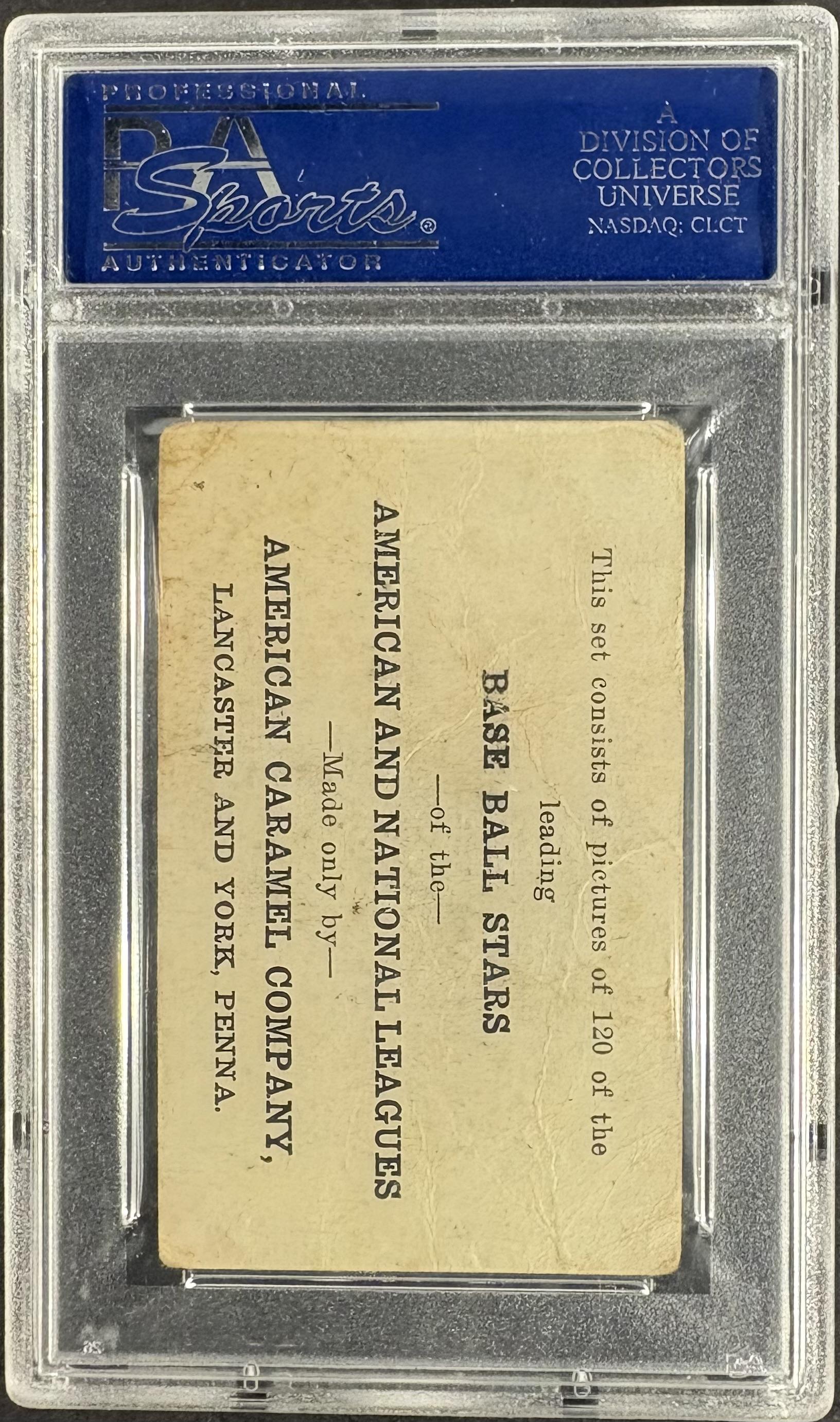 1922 E121 American Caramel Series of 120 Babe Ruth Holding Bird PSA 1