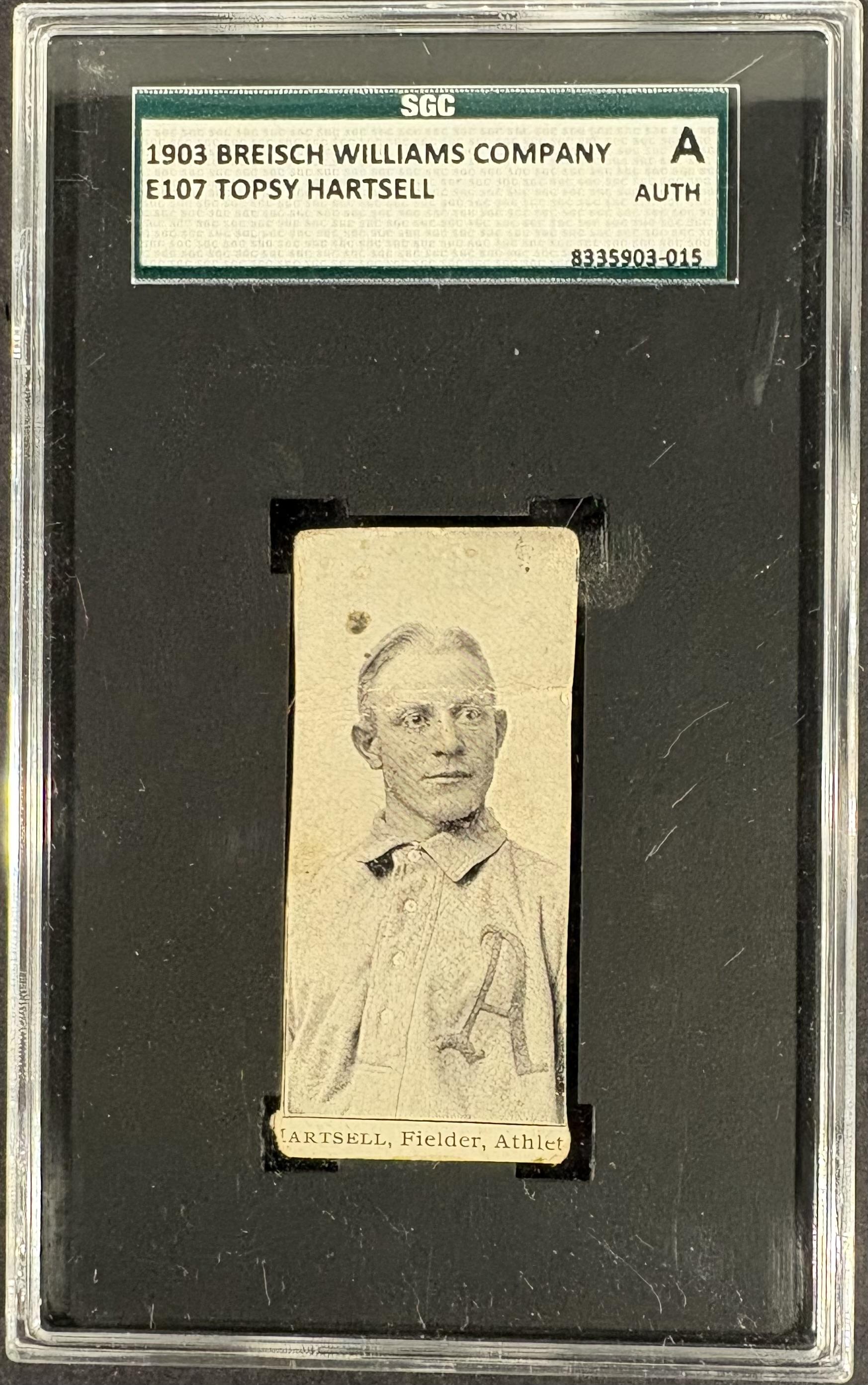 1903-04 Breisch-Williams (E107) Topsy Hartsel SGC Authentic