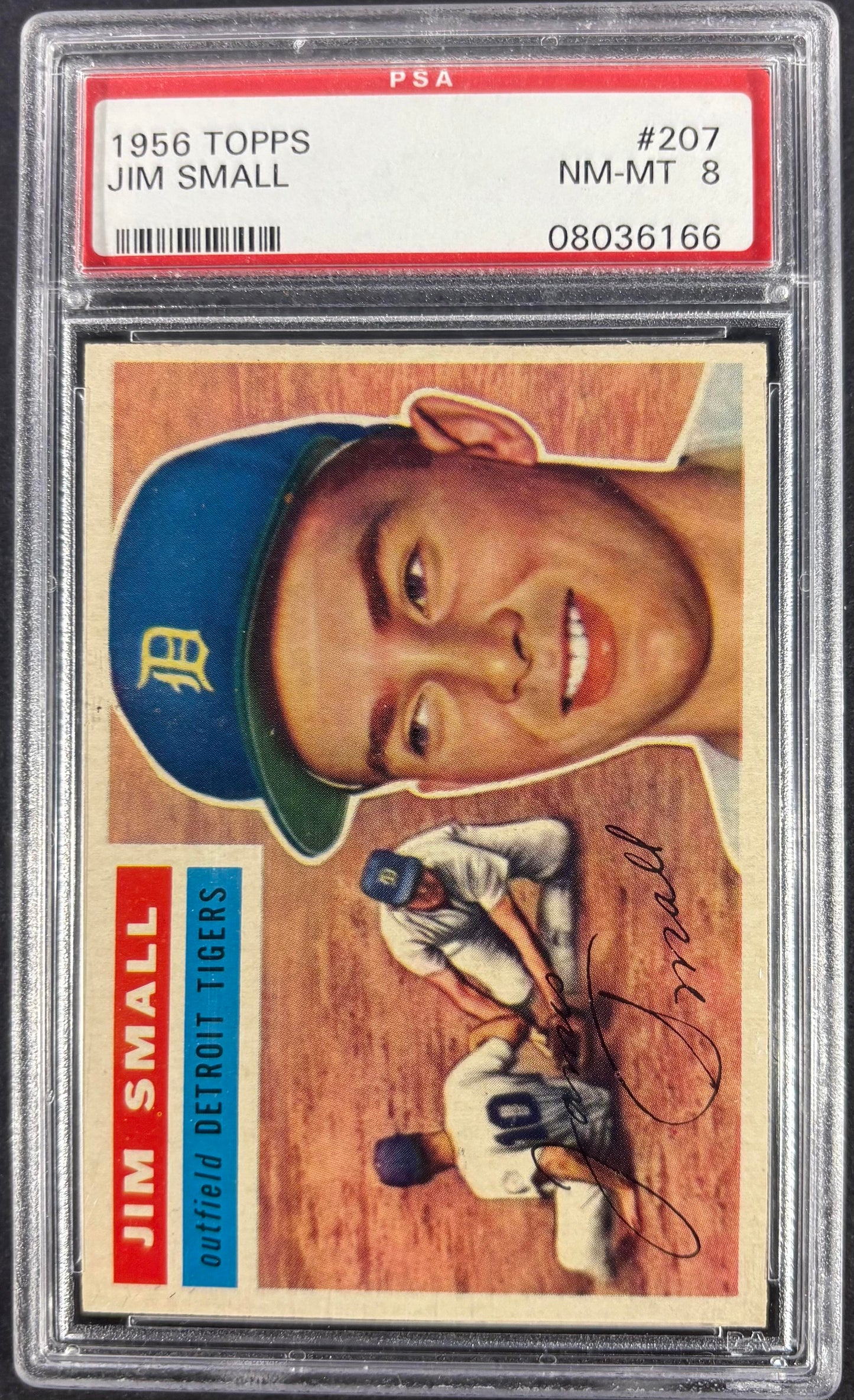 1956 Topps #207 Jim Small PSA 8 NM-MT High Grade