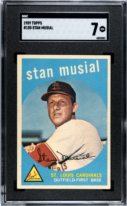 1959 Topps #150 Stan Musial SGC 7 NM Near Mint