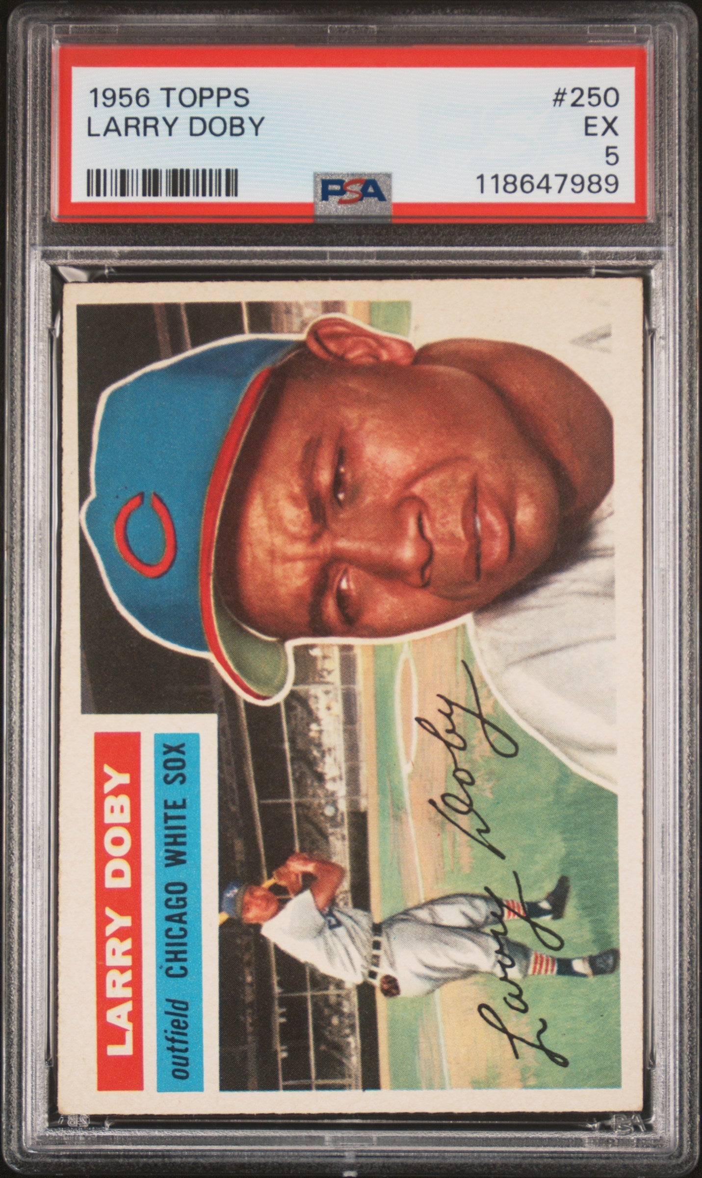 1956 Topps #250 Larry Doby PSA 5 EX New Label