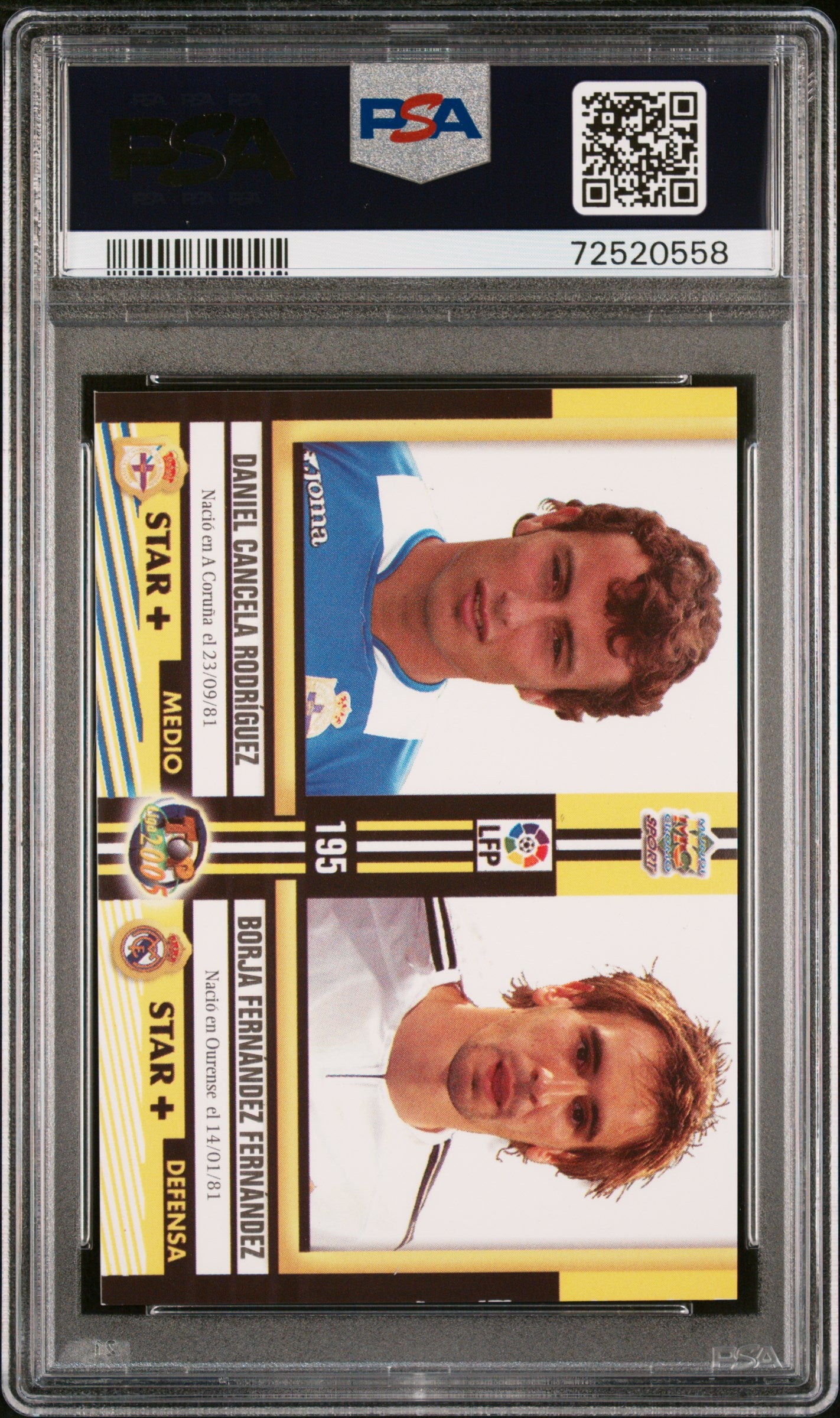2004 Mundi Cromo Top Liga #195 Lionel Messi Rookie FOIL PSA 9 MINT ONLY 1 HIGHER
