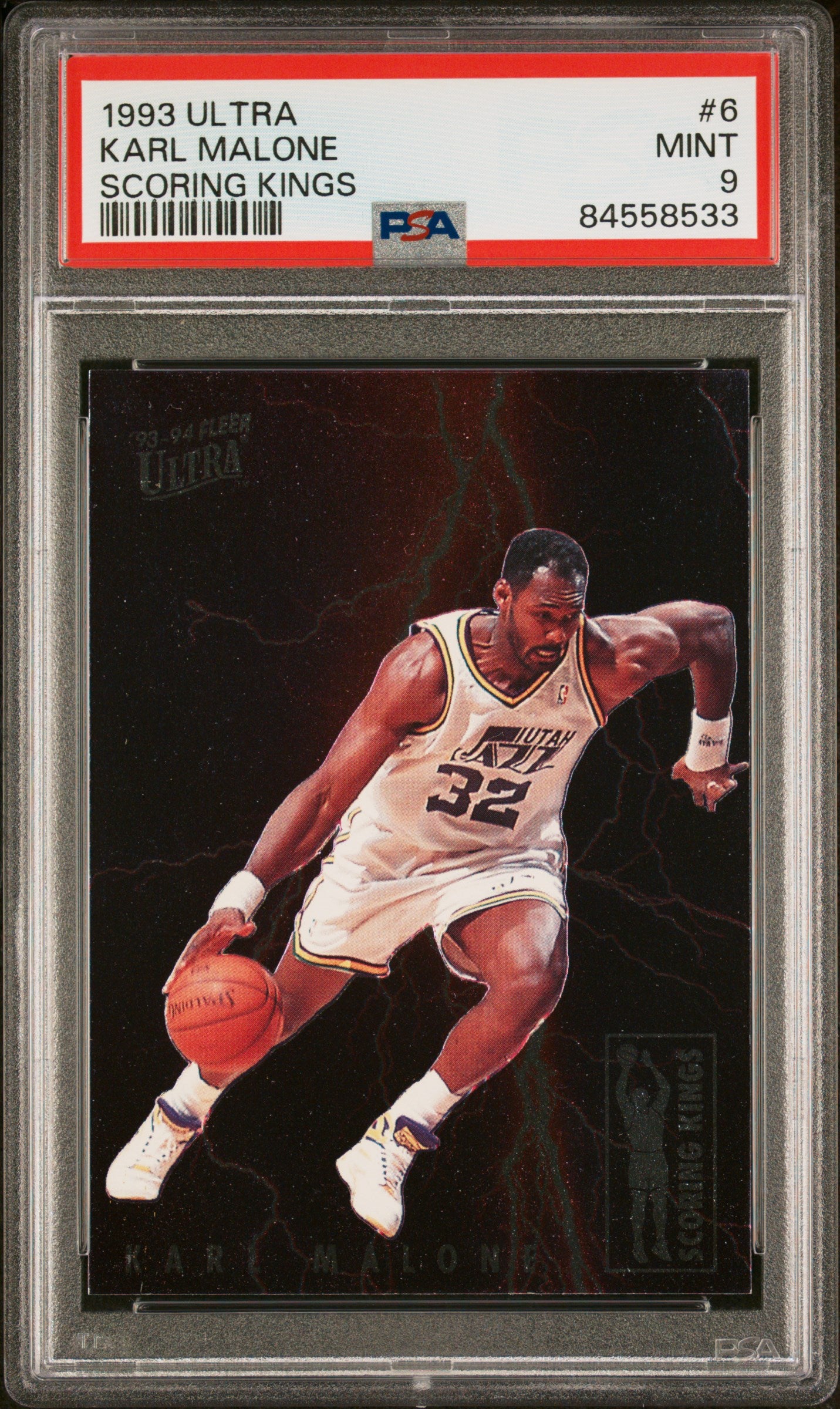 1993 Ultra Scoring Kings #6 Karl Malone PSA 9 MINT