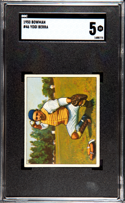 1950 Bowman #46 Yogi Berra SGC 5 EX Well Centered New Label