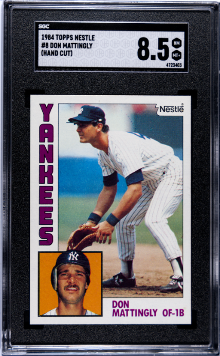 1984 Topps NESTLE Hand Cut #8 Don Mattingly SGC 8.5 NM-MT+