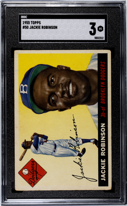 1955 Topps #50 Jackie Robinson SGC 3 VG CENTERED