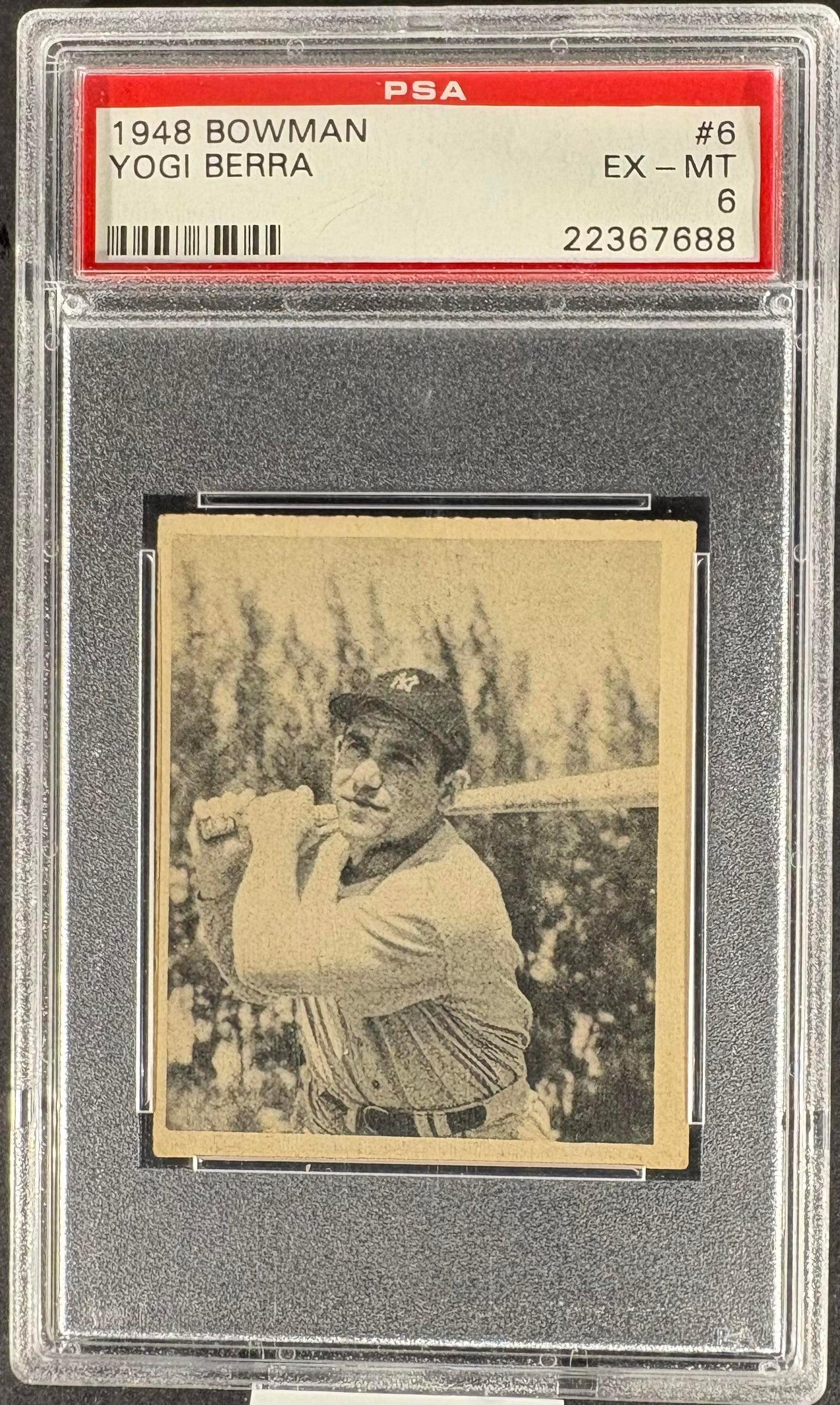 1948 Bowman #6 Larry Yogi Berra RC Rookie PSA 6 EX-MT