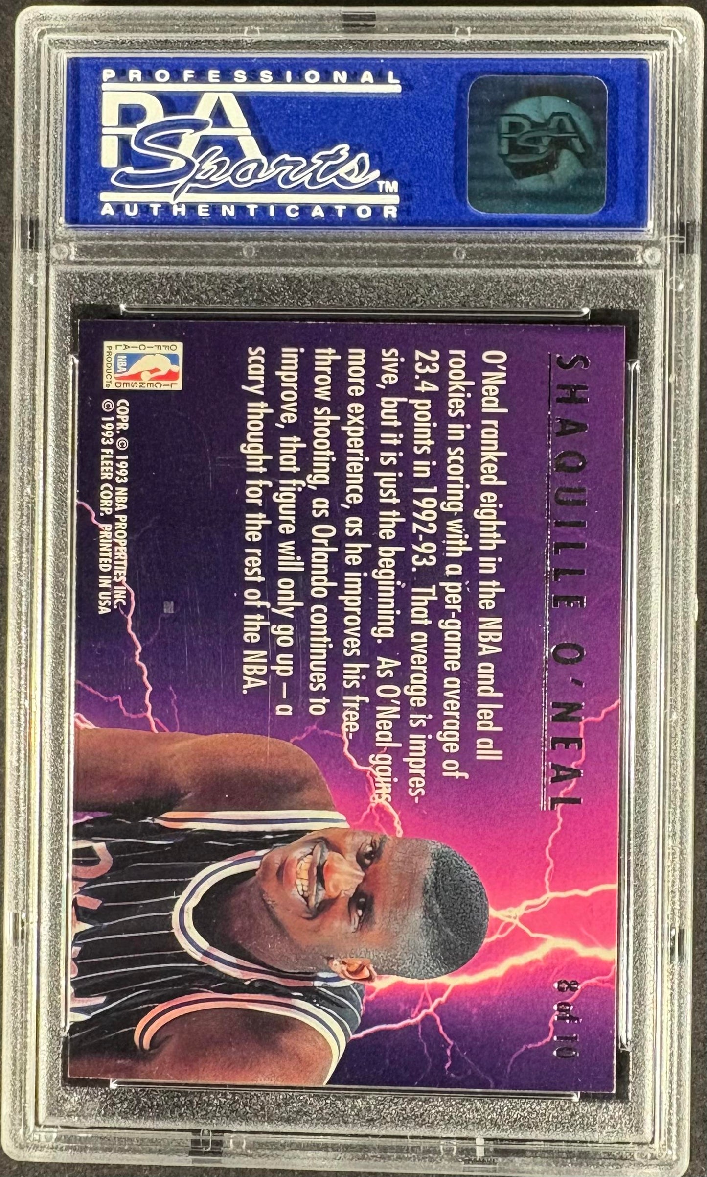 1993-94 Ultra #8 Shaquille O'Neal Scoring Kings PSA 9 MINT
