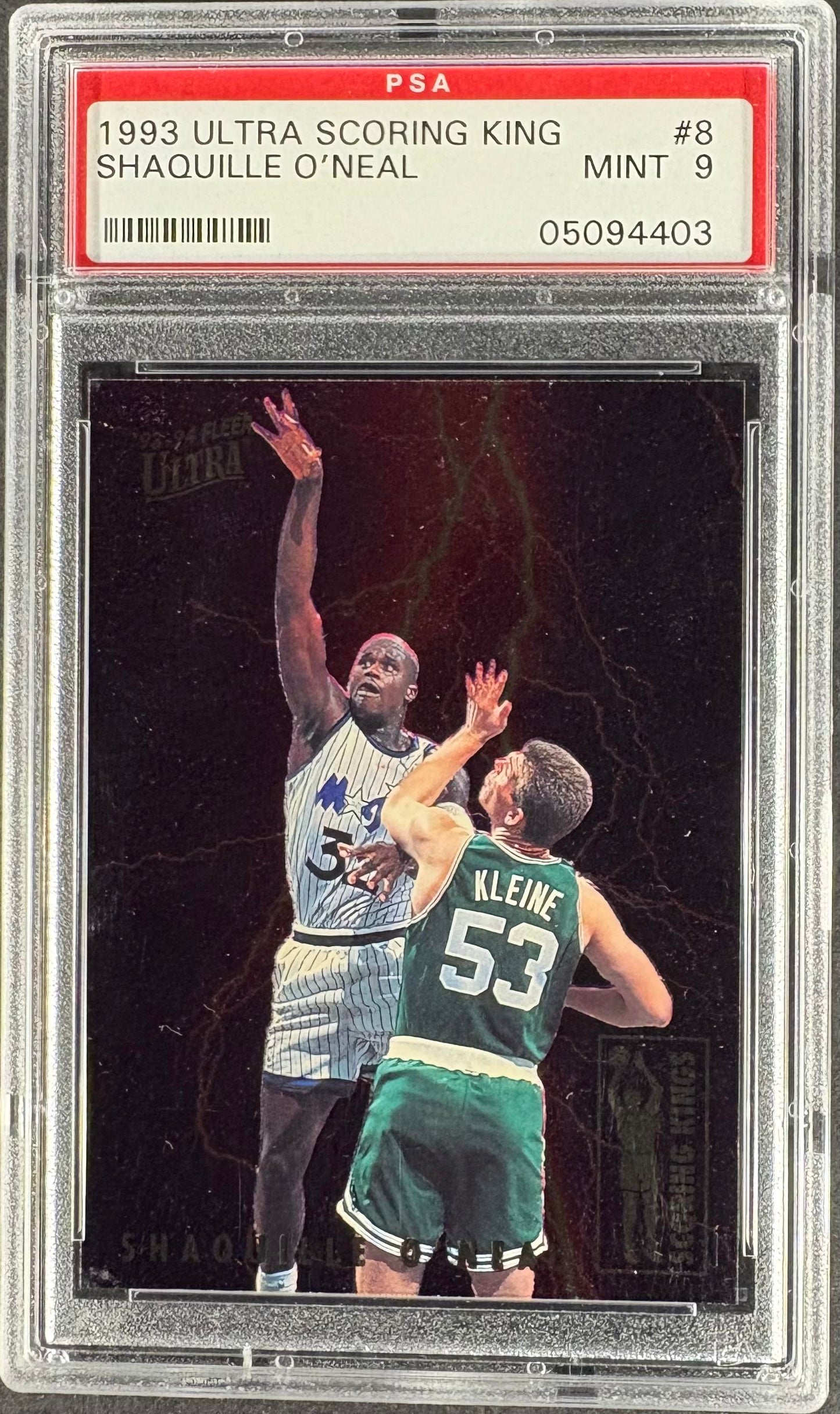 1993-94 Ultra #8 Shaquille O'Neal Scoring Kings PSA 9 MINT