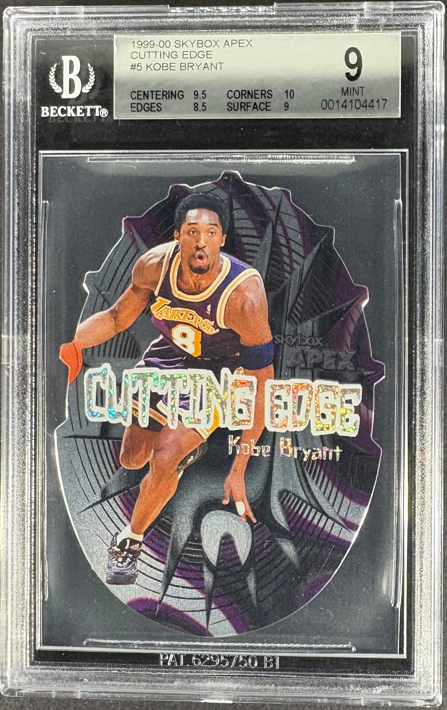 1999-00 SkyBox Apex #5 CE Kobe Bryant Cutting Edge BGS 9 MINT