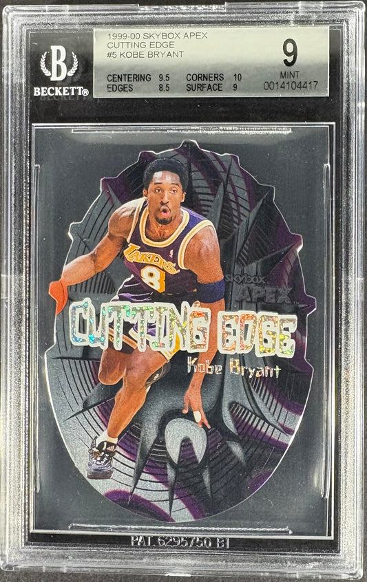 1999-00 SkyBox Apex #5 CE Kobe Bryant Cutting Edge BGS 9 MINT