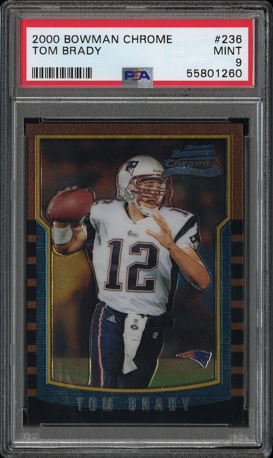 2000 Bowman Chrome #236 Tom Brady PSA 9 MINT
