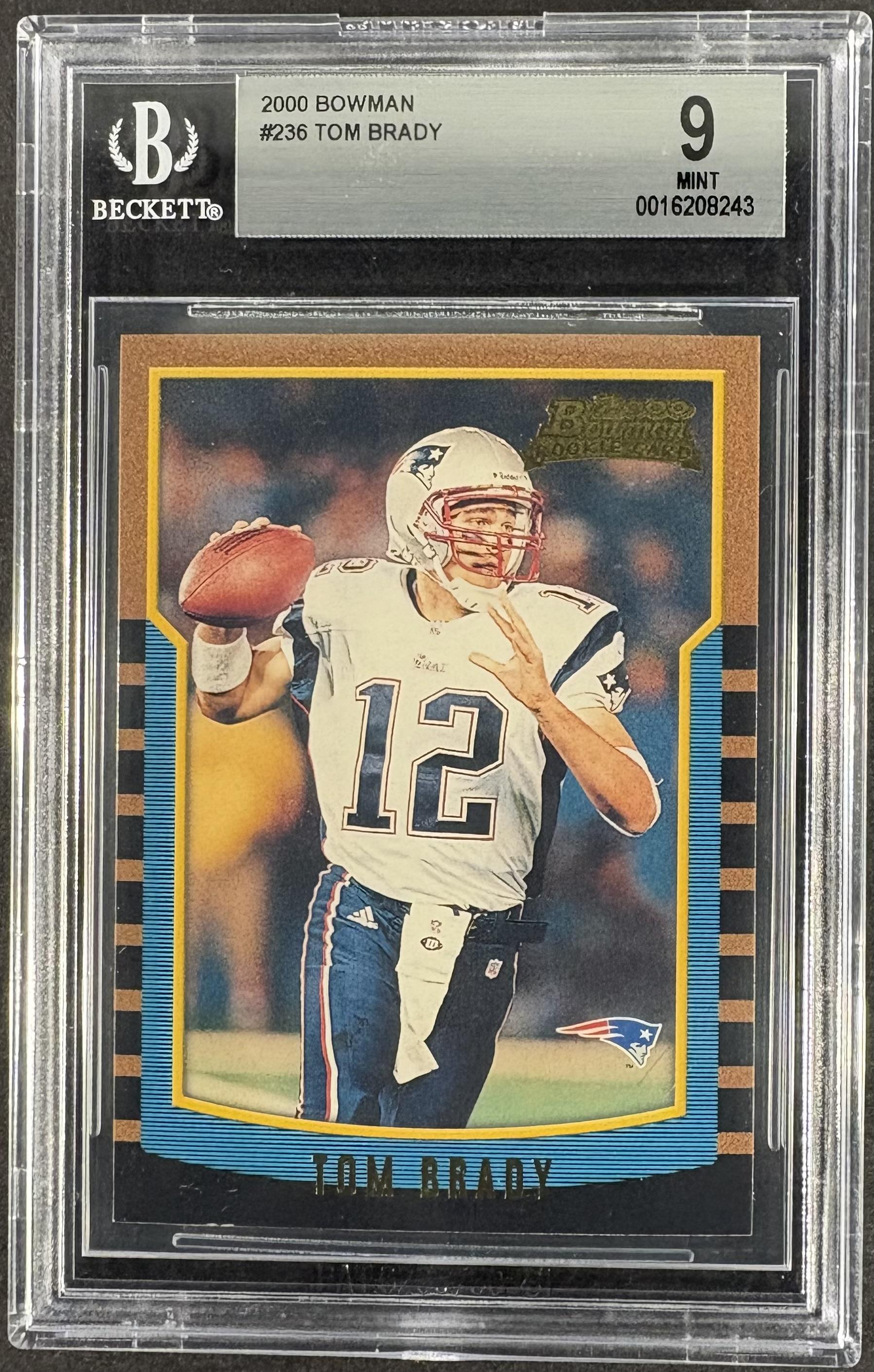 2000 Bowman #236 Tom Brady RC Rookie BGS 9 MINT
