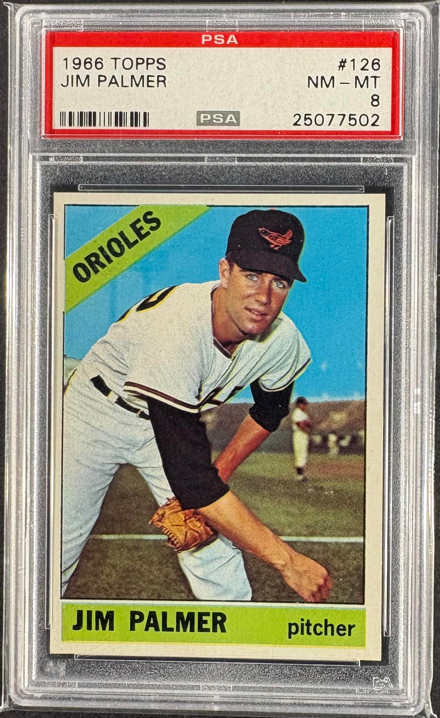 1966 Topps #126 Jim Palmer RC Rookie PSA 8 NM-MT High Grade