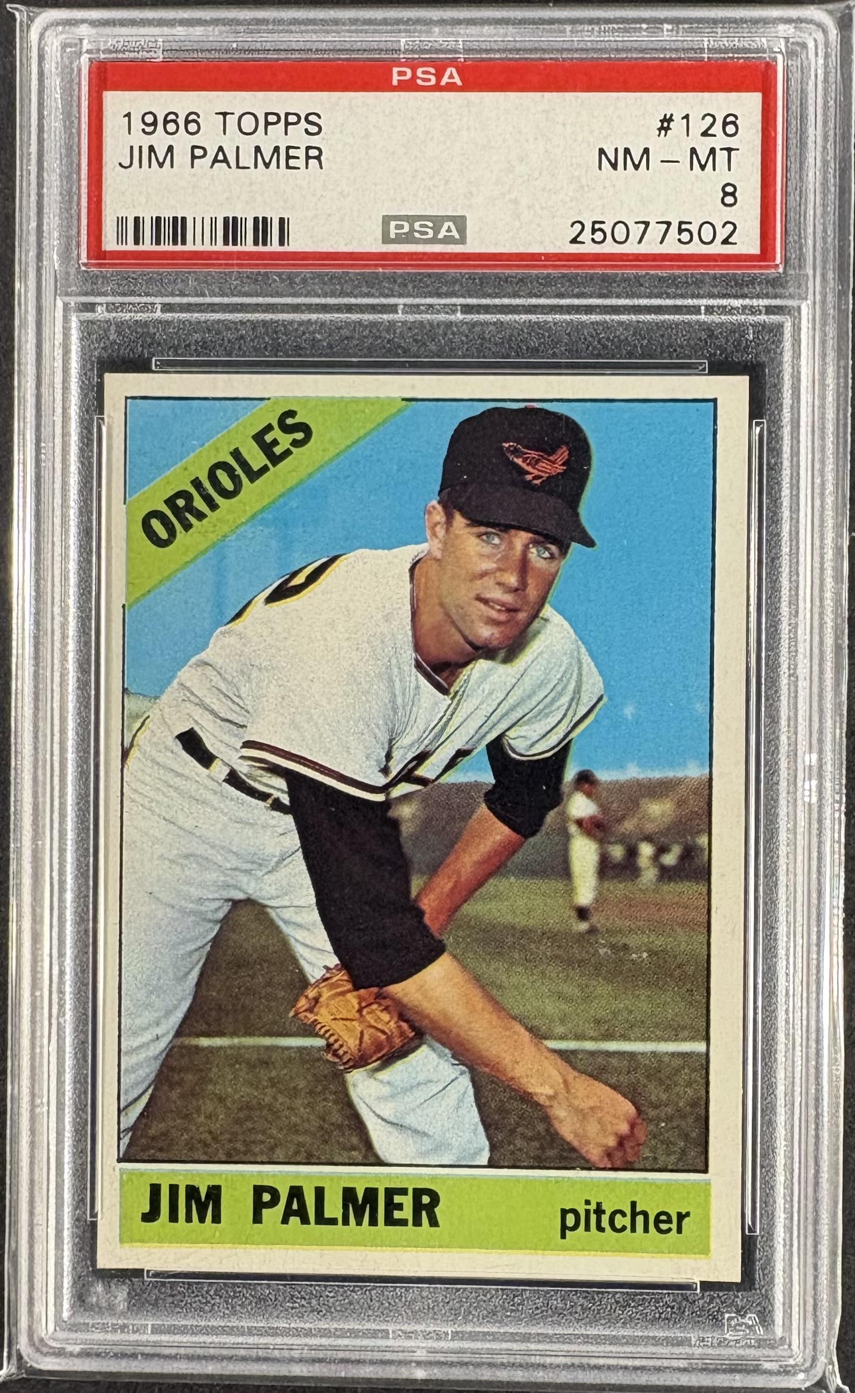 1966 Topps #126 Jim Palmer RC Rookie PSA 8 NM-MT High Grade