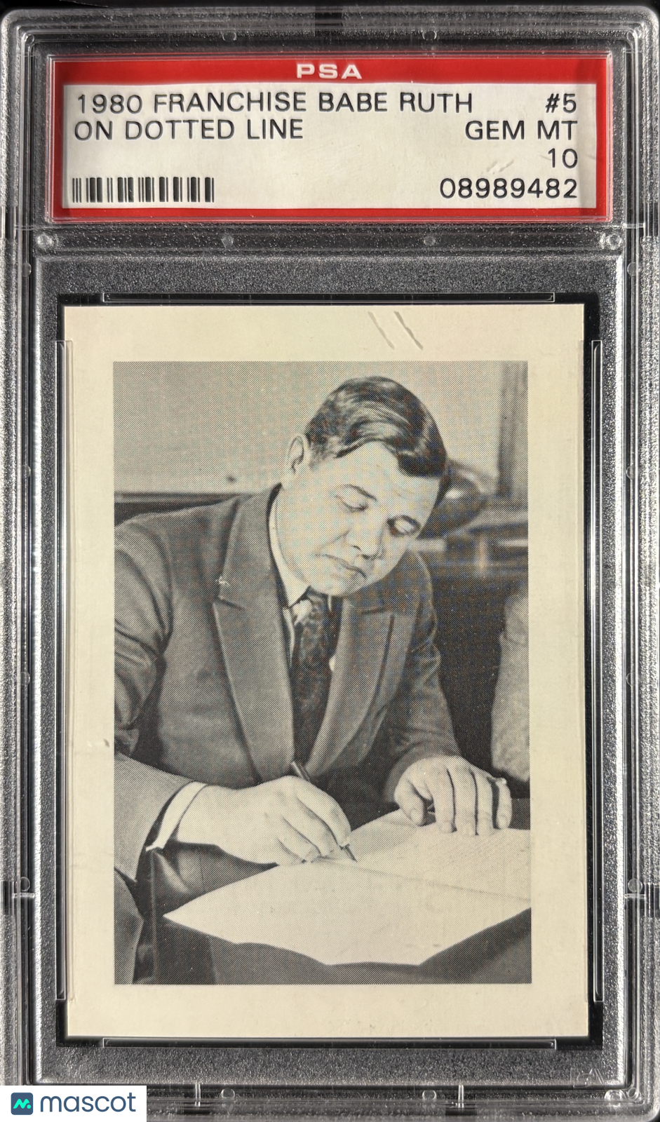 1980 Franchise Babe Ruth #5 On Dotted Line PSA 10 GEM MT