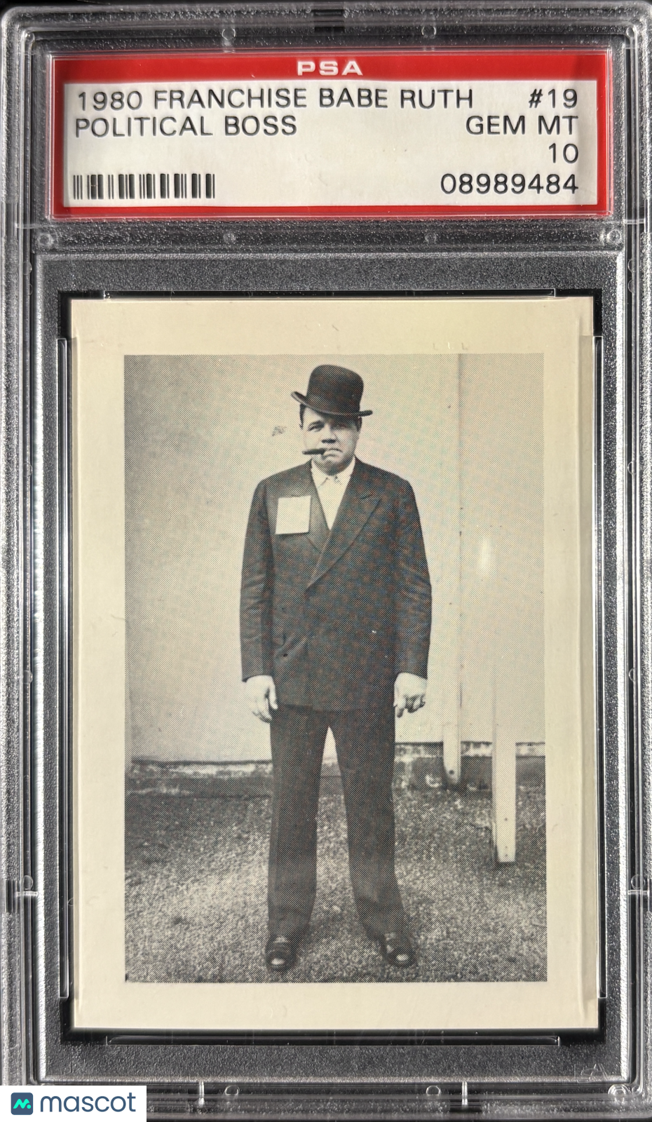 1980 Franchise Babe Ruth #19 Political Boss PSA 10 GEM MT