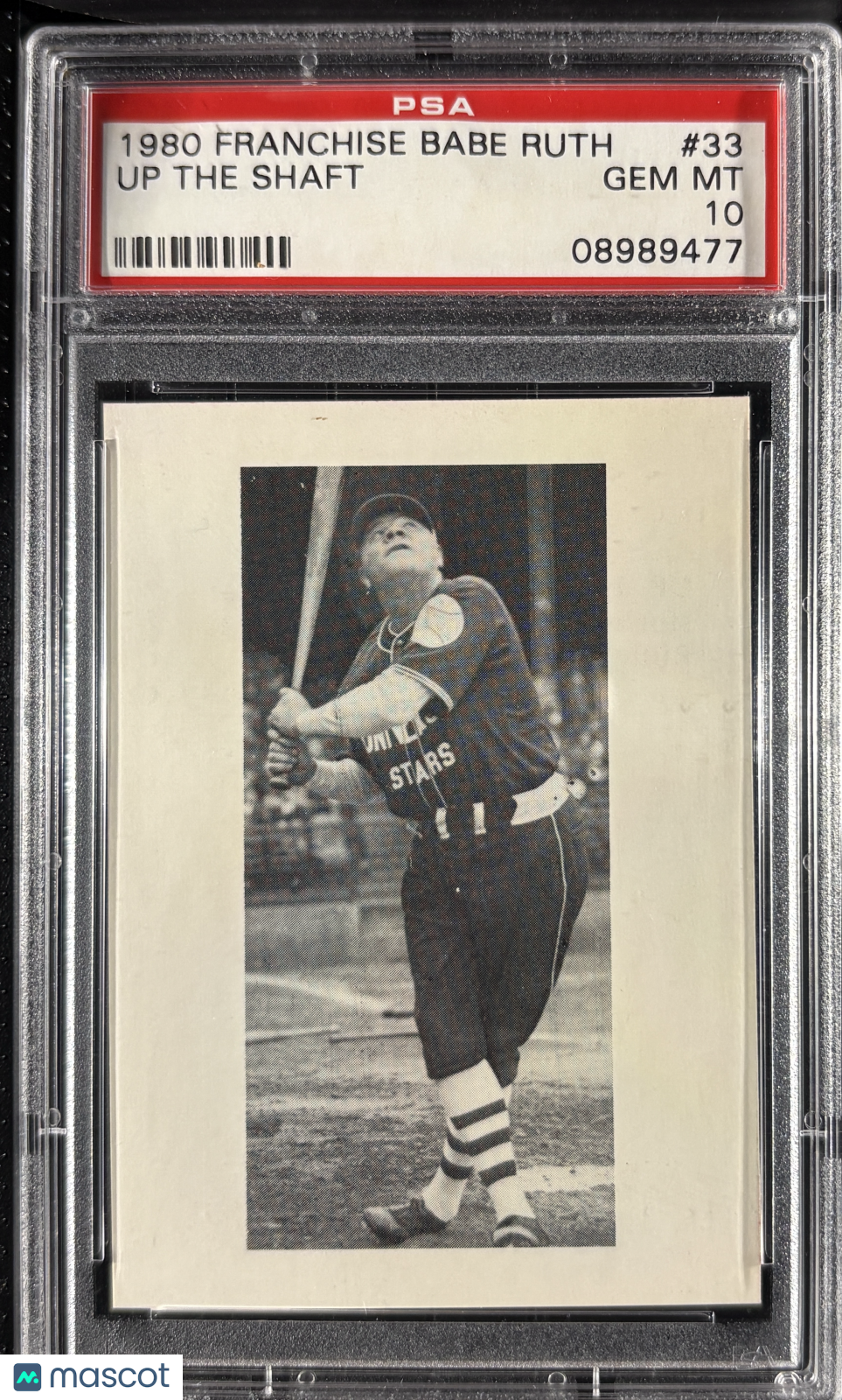 1980 Franchise Babe Ruth #33 Up the Shaft PSA 10 GEM MT