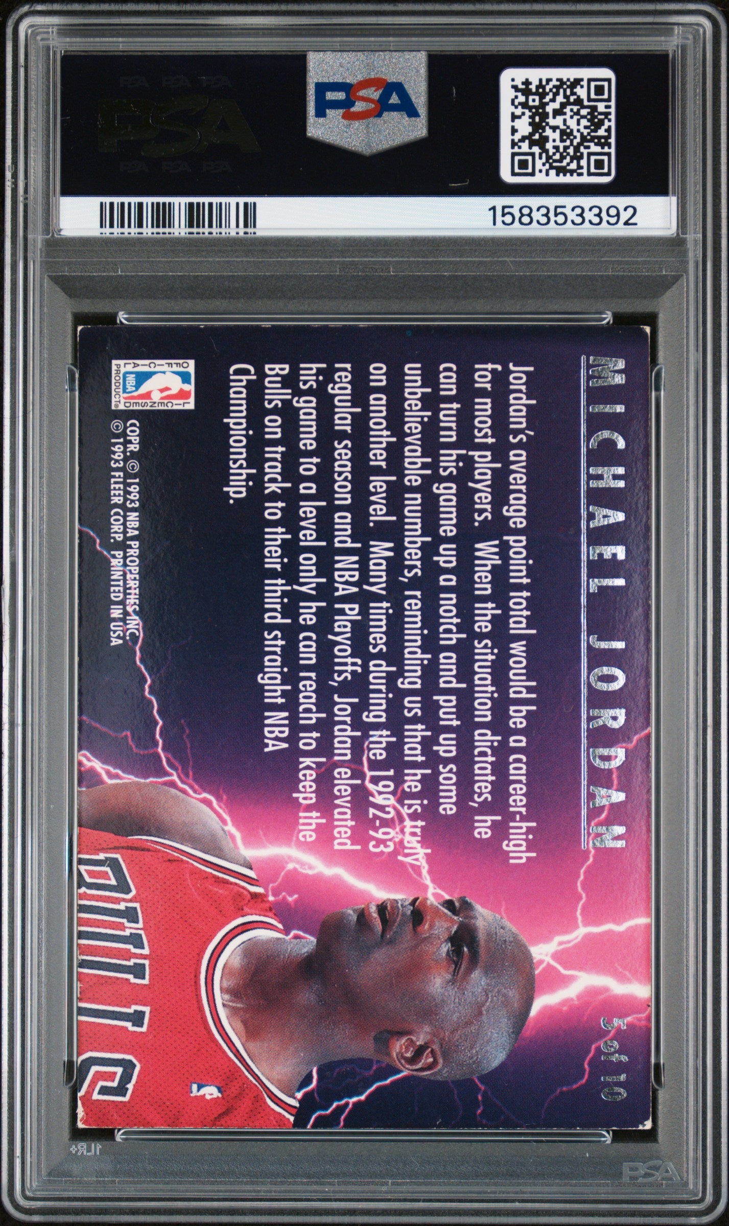 1993 Ultra Scoring Kings Michael Jordan #5 PSA 4 VG-EX