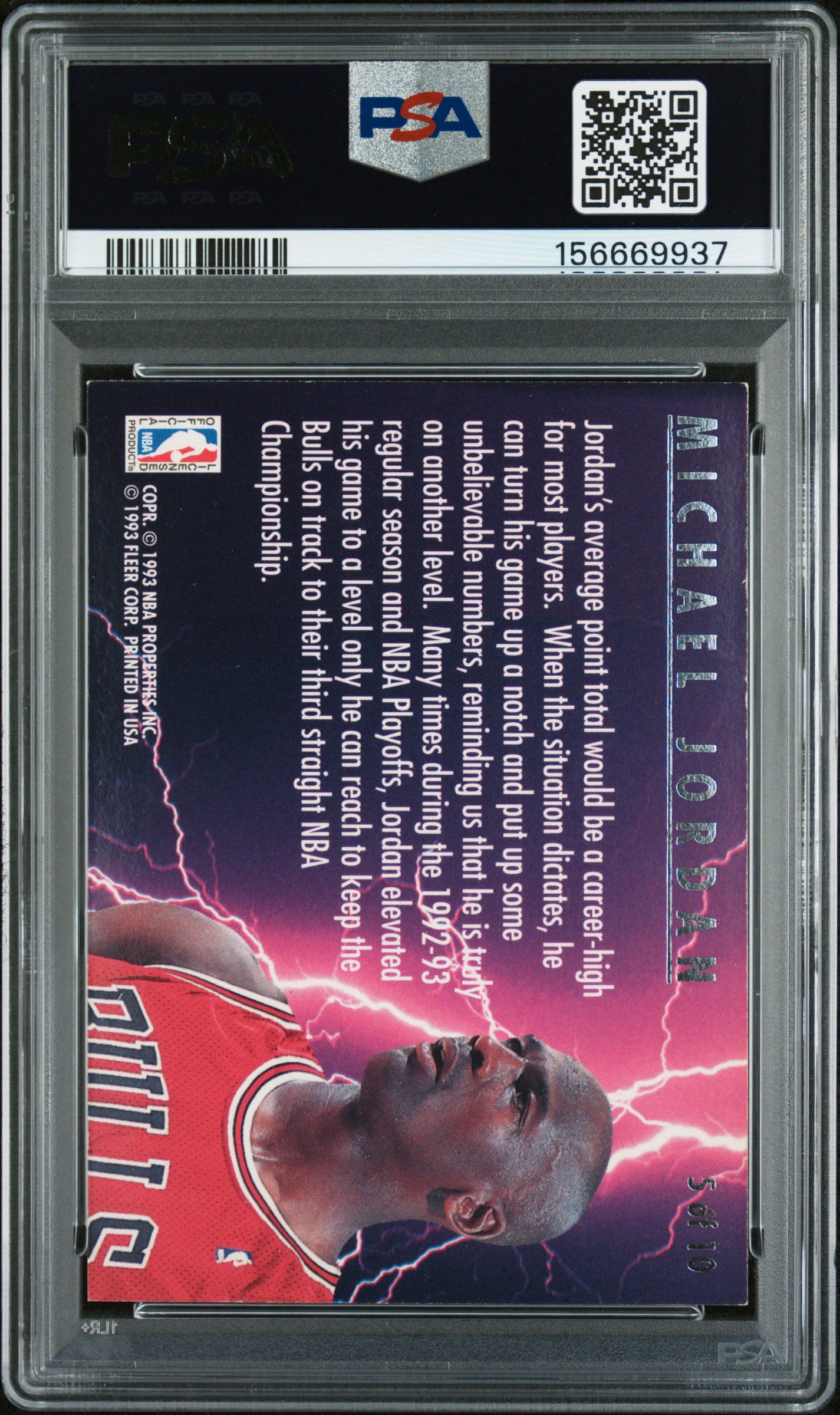 1993 Ultra Scoring Kings #5 Michael Jordan PSA 5