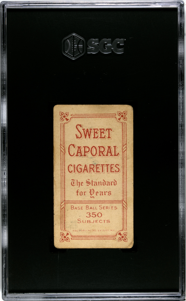 1910 T206 Sweet Caporal 350/30 Cy Young Glove Shows SGC 3 VG Well Centered