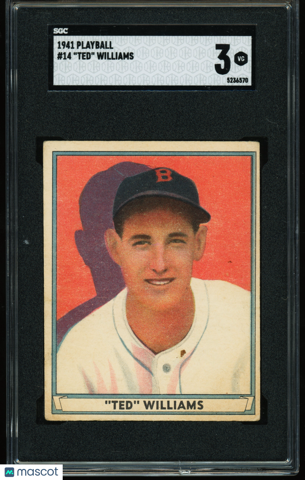 1941 Playball #14 Ted Williams SGC 3 VG