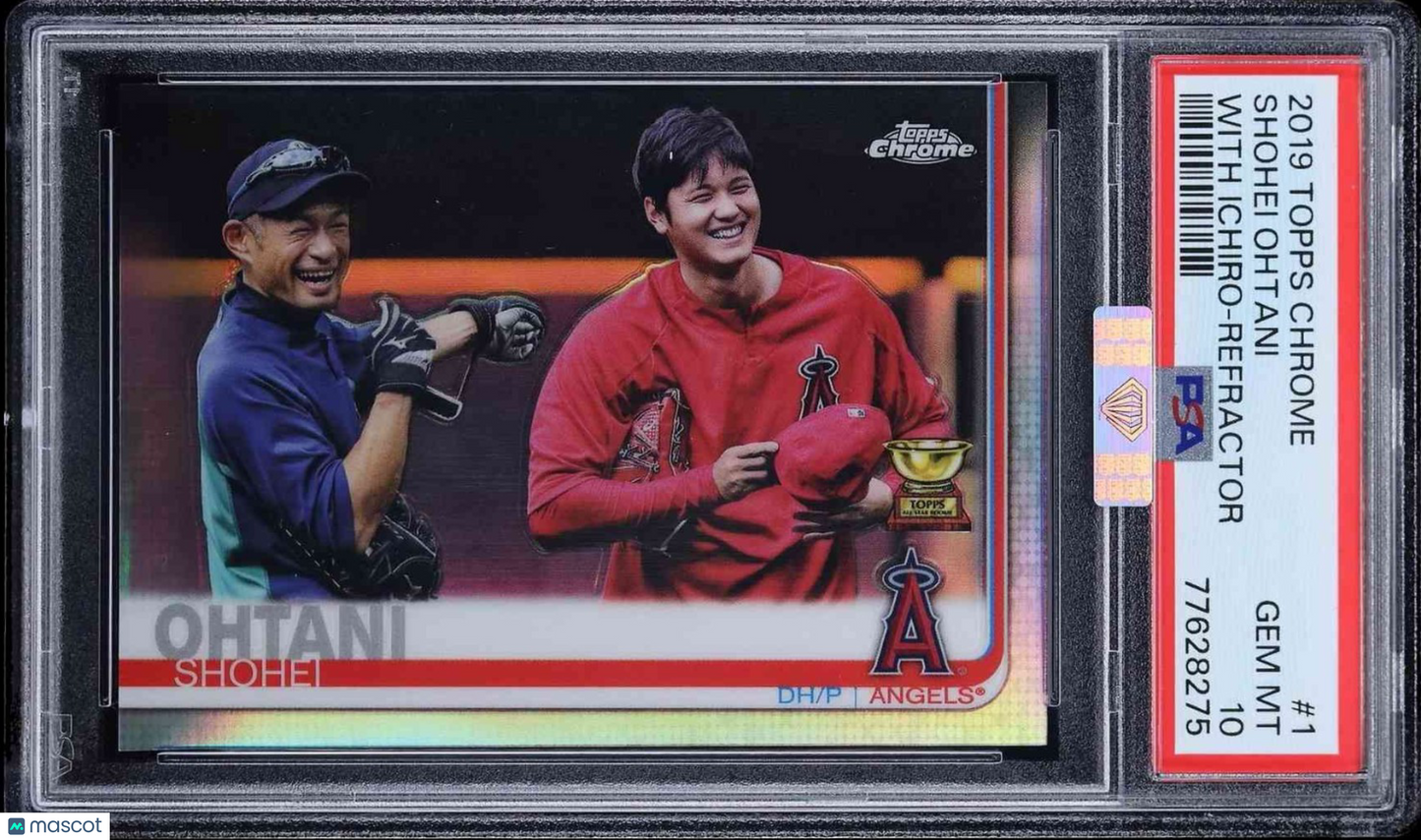 2019 Topps Chrome #1 Shohei Ohtani Variation Refractor PSA 10 MBA SILVER DIAMOND
