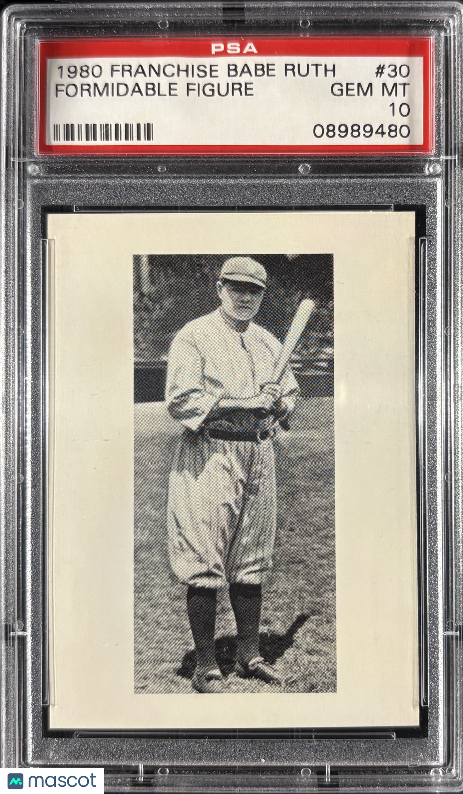 1980 Franchise Babe Ruth #30 Formidable Figure PSA 10 GEM MT