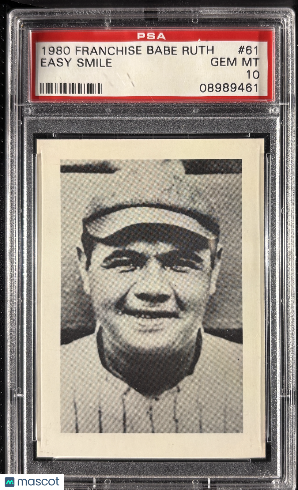 1980 Franchise Babe Ruth #61 Easy Smile PSA 10 GEM MT