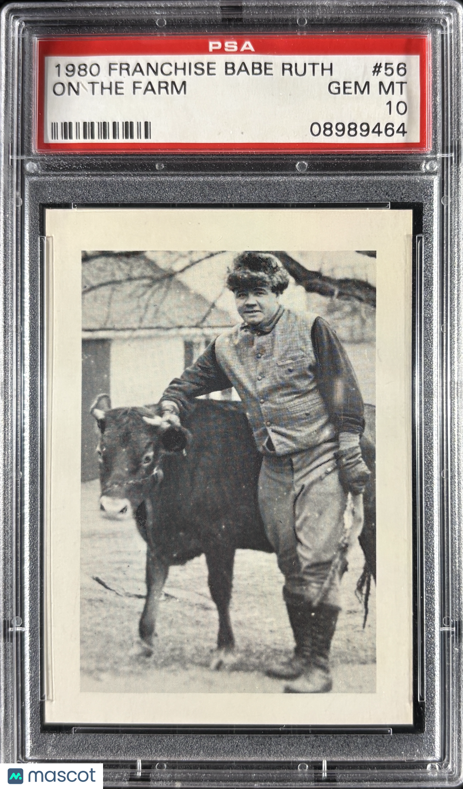 1980 Franchise Babe Ruth #56 On the Farm PSA 10 GEM MT