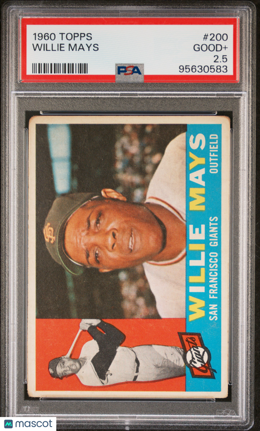 1960 Topps #200 Willie Mays PSA 2.5