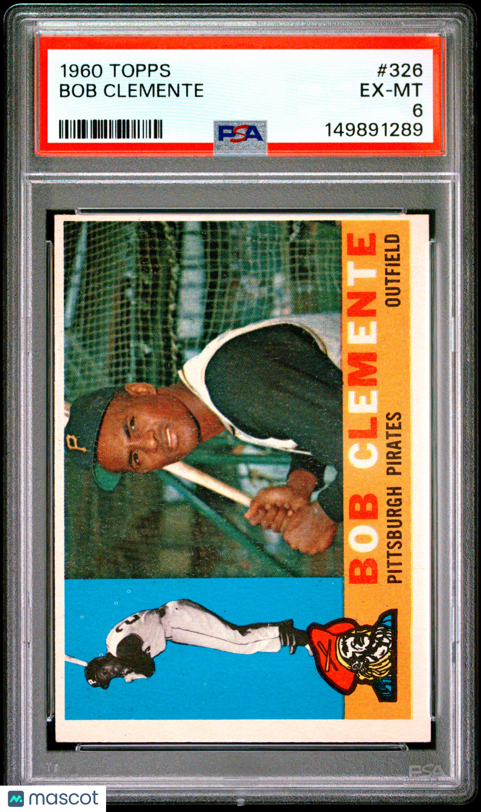 1960 Topps #326 Bob Clemente PSA 6