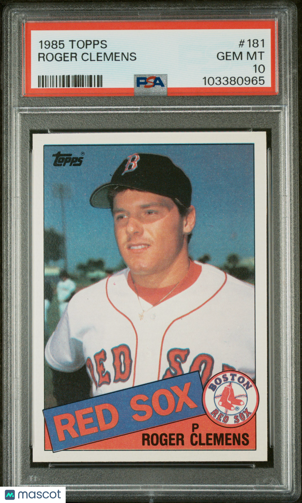 1985 Topps #181 Roger Clemens RC Rookie PSA 10 GEM MINT New Label