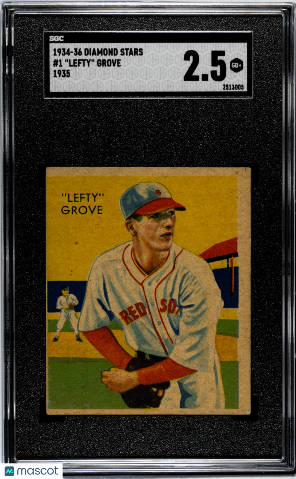 1934 Diamond Stars #1 Lefty Grove 1935 SGC 2.5 GD+