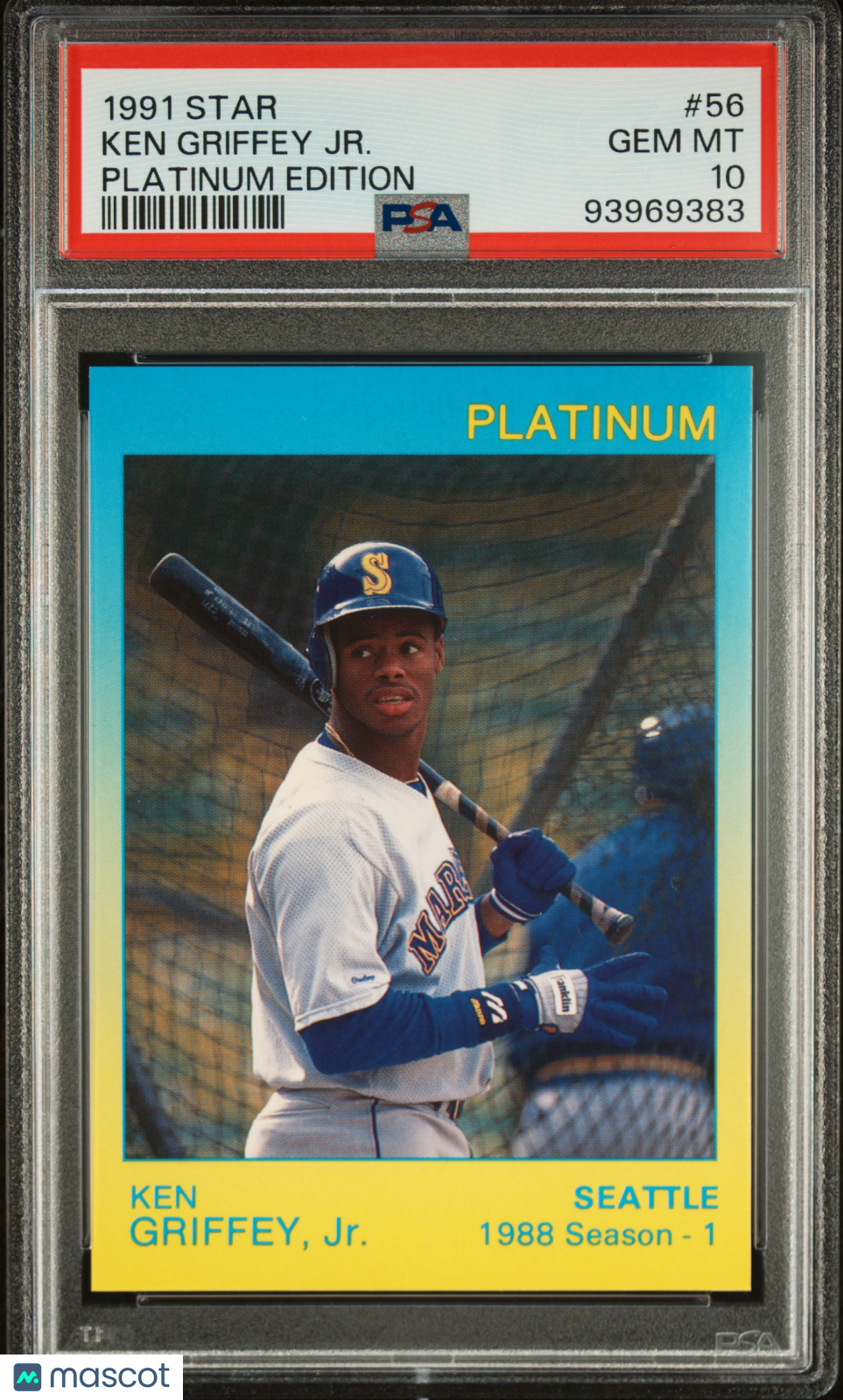 1991 Star Platinum Edition #56 Ken Griffey Jr PSA 10 GEM MINT New Label