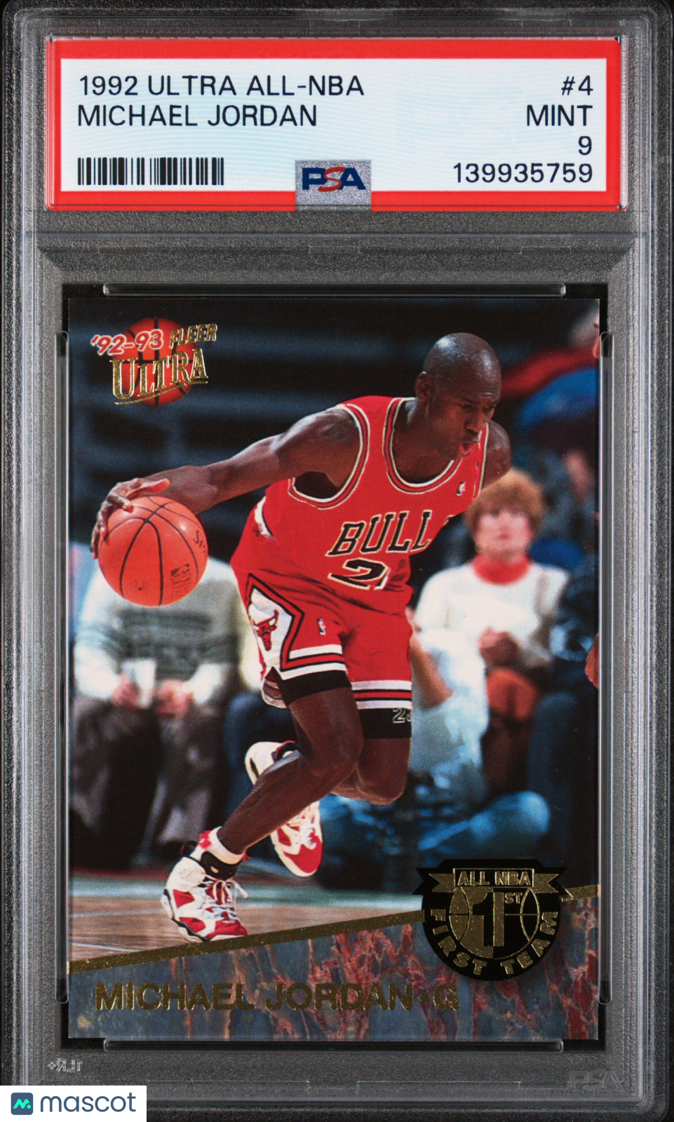 1992 Ultra All-NBA Michael Jordan #4 PSA 9 MINT