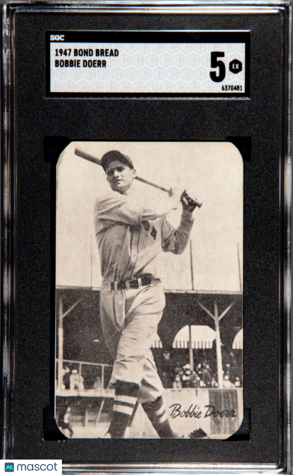 1947 Bond Bread Bobbie Doerr SGC 5 EX