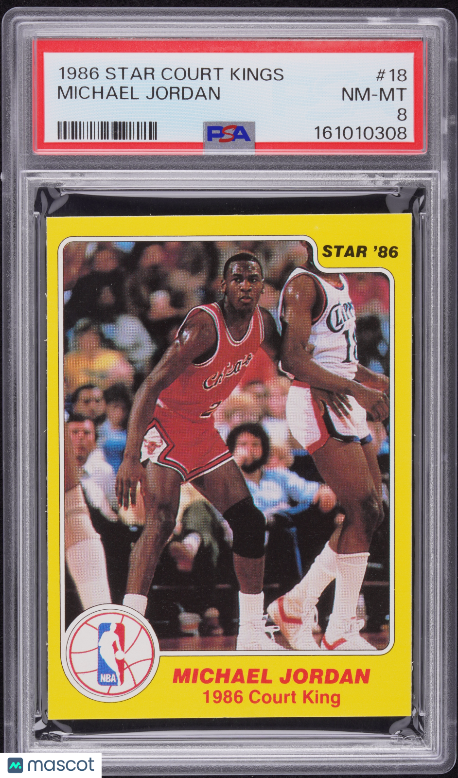 1986 Star Court Kings #18 Michael Jordan PSA 8 NM-MT New Label