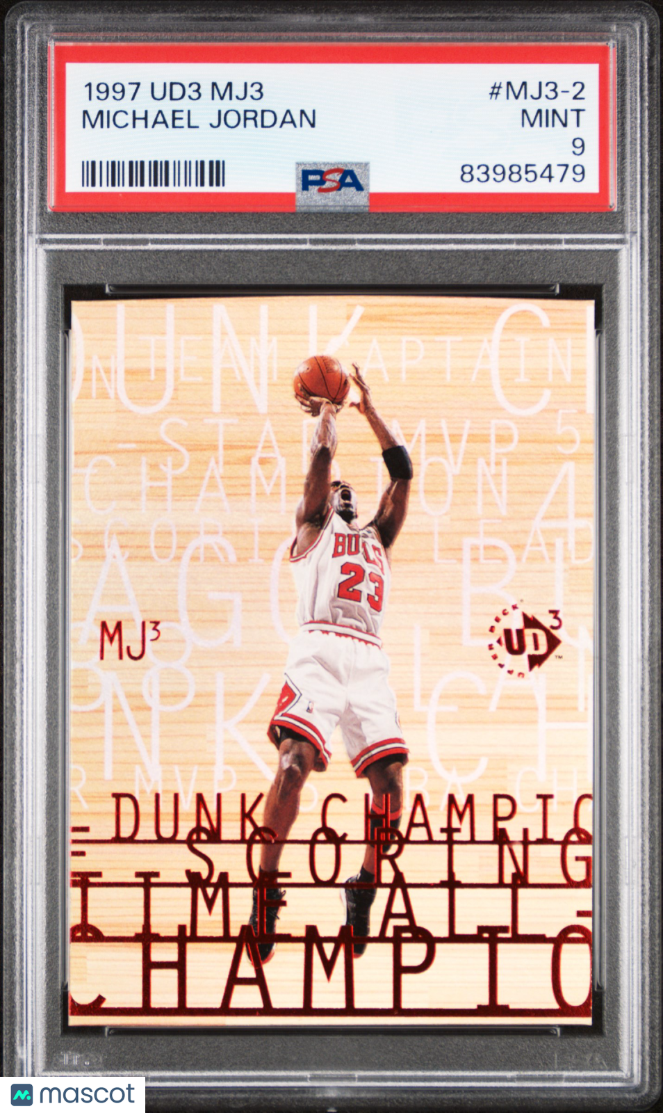 1997 Ud3 MJ3 #MJ3-2 Michael Jordan PSA 9