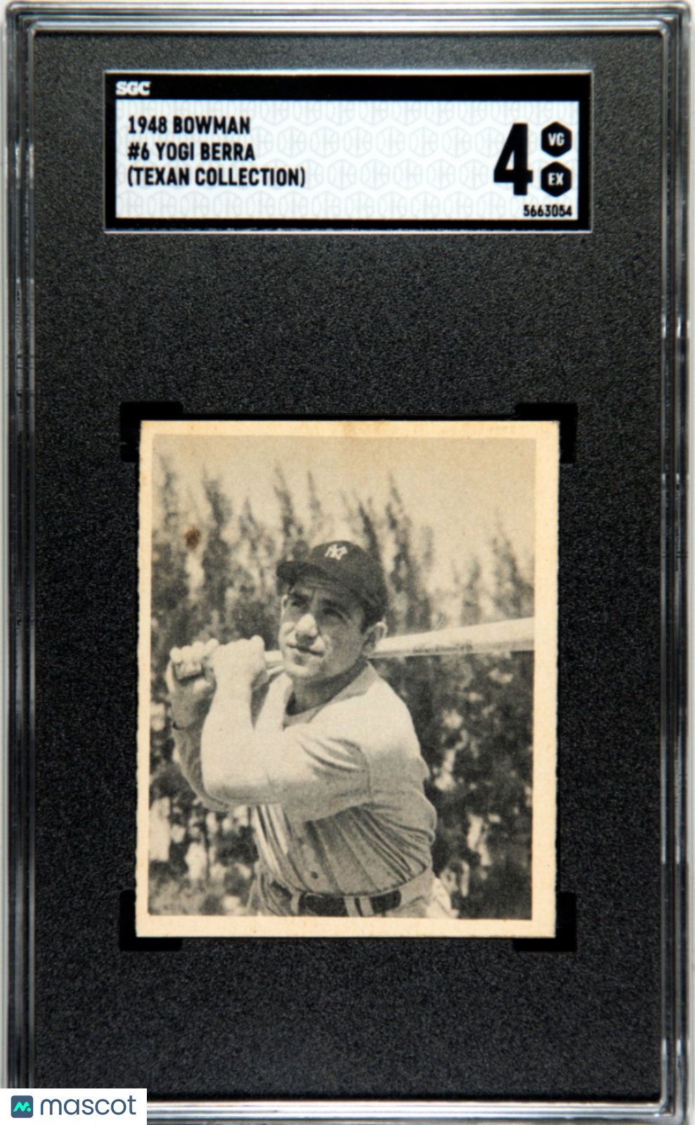 1948 Bowman #6 Yogi Berra RC Rookie SGC 4 VG-EX