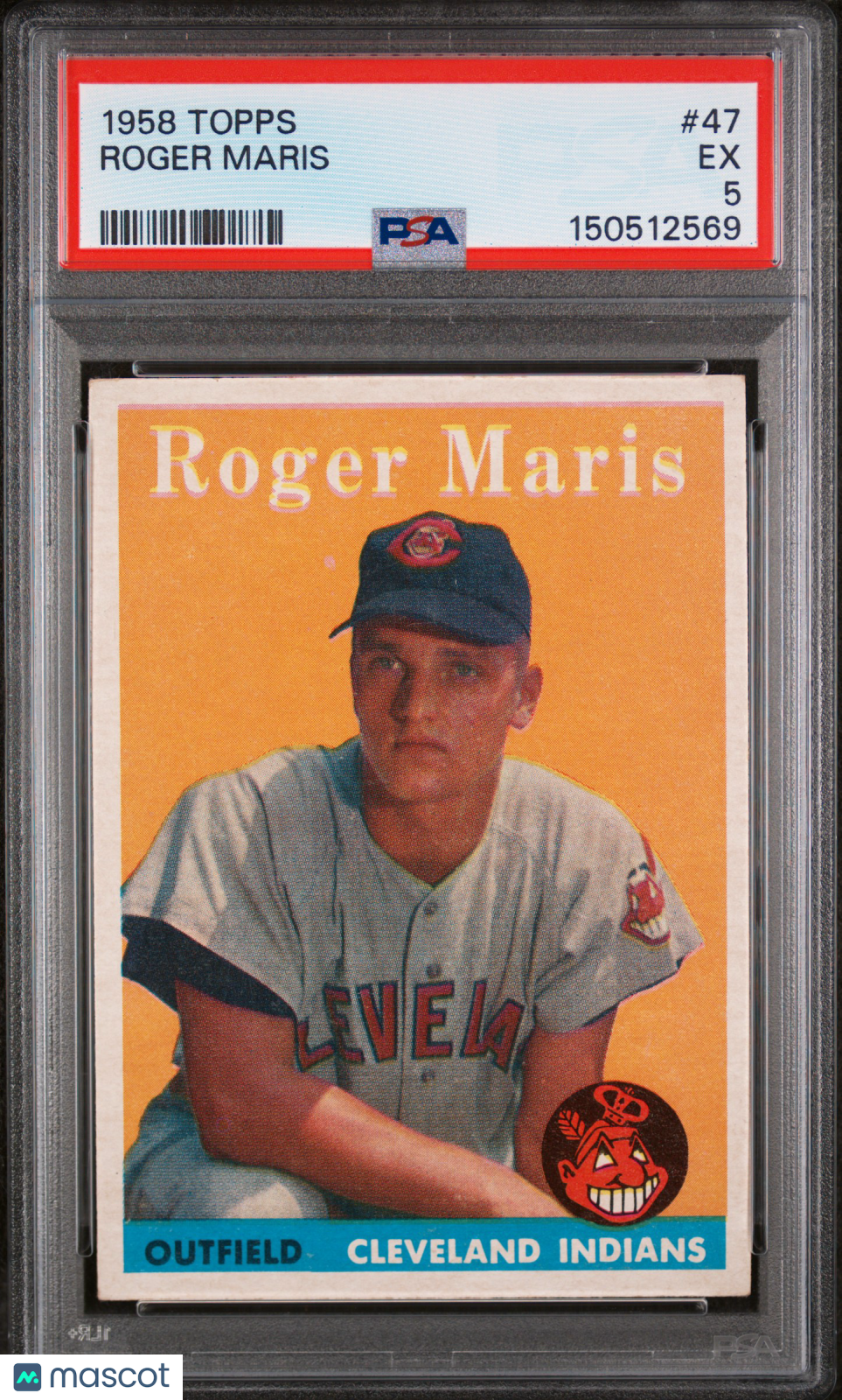 1958 Topps #47 Roger Maris RC Rookie PSA 5 EX Well Centered New Label