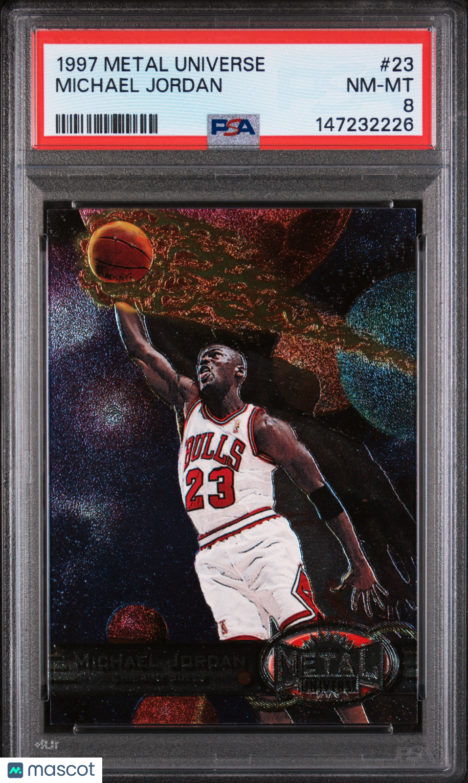 1997 Metal Universe Michael Jordan #23 PSA 8 NM-MT